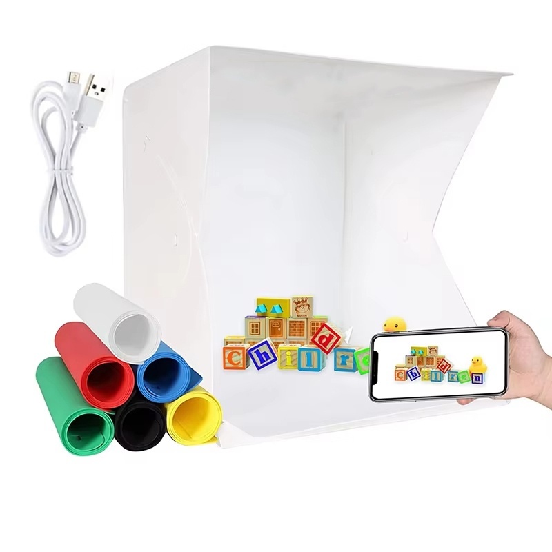 Iris Photography Led Lighting Pack - Folding Lightbox Portable Photography LED Photo