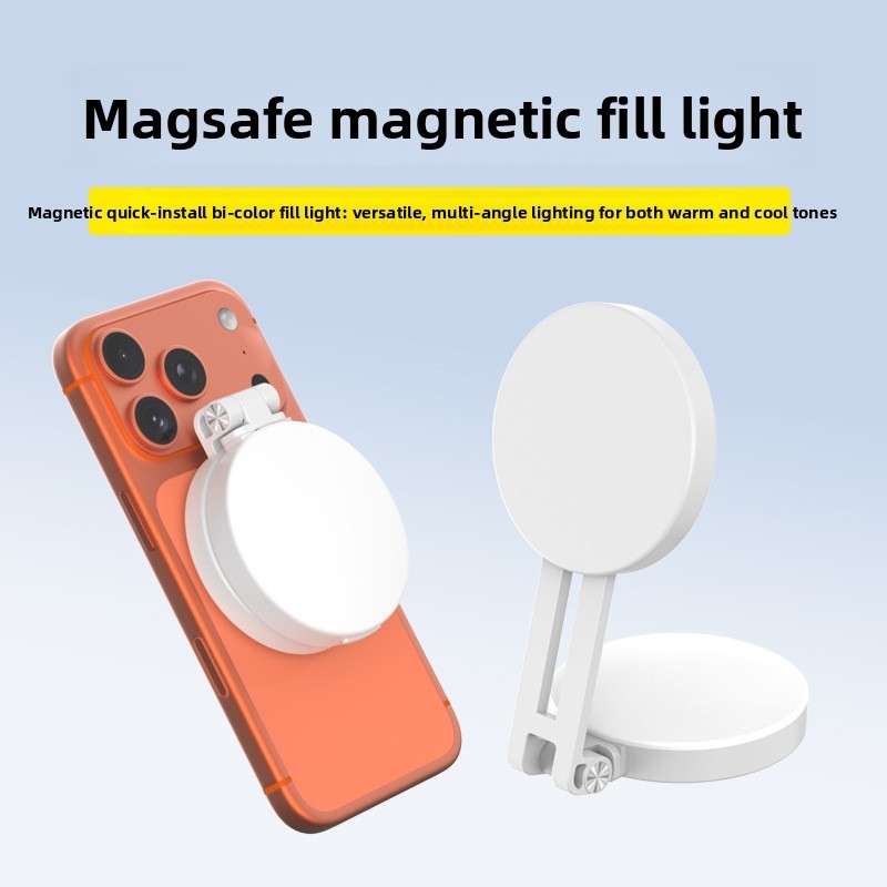 Photography Lighting Tool - Magsafe Phone LED Ring Light Portable