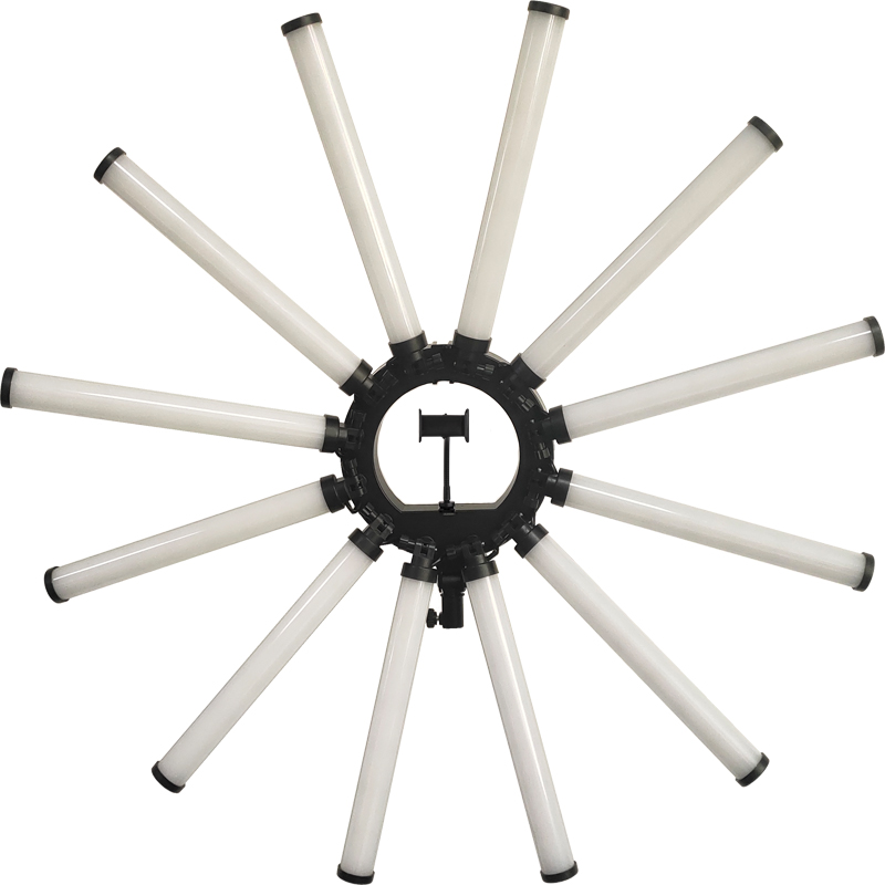 Photography Lighting Ring - 12 Arms Multi Tube Photography Lighting