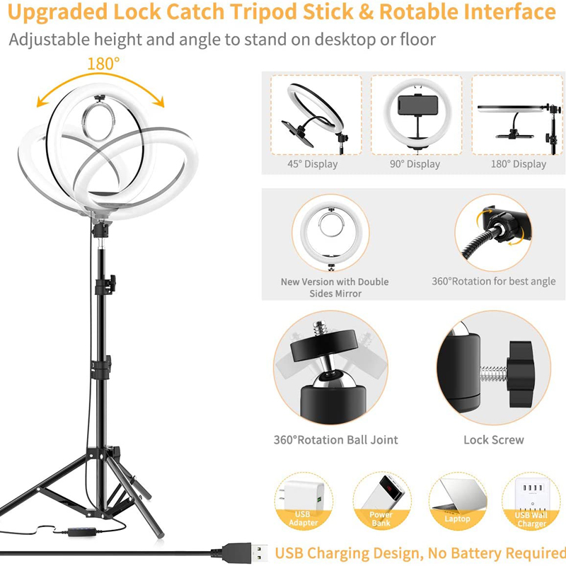 16/26/33cm Selfie Ring Light P - Photography Lighting Tool ulasan dan harga