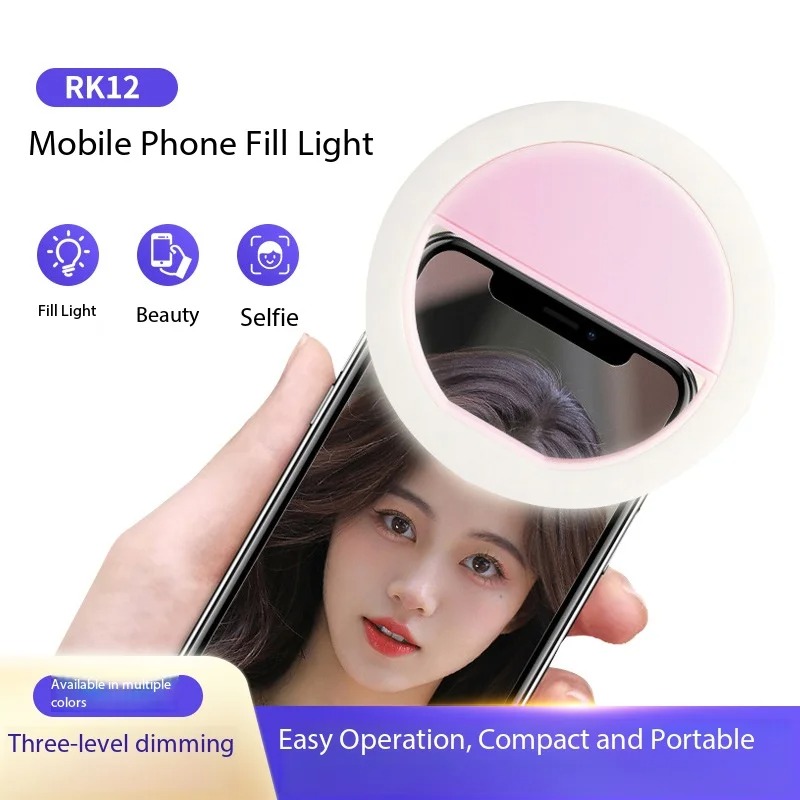 Rechargeable Clip On Selfie Ri - Photography Lighting Ring ulasan dan harga