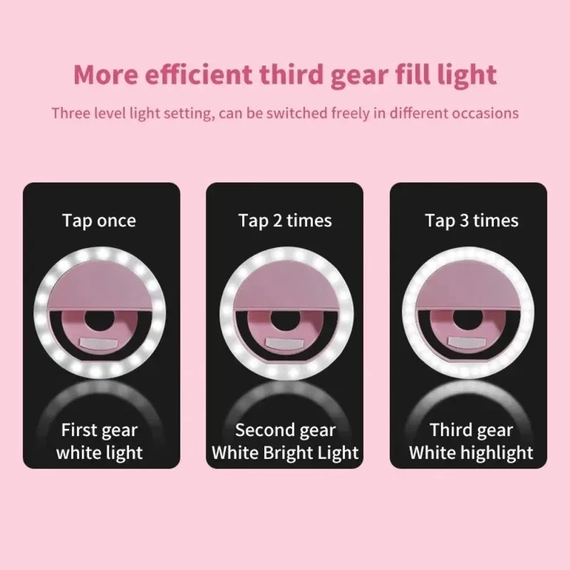 1-4pcs LED Selfie Ring Fill Li - Photography Lighting Tool ulasan dan harga