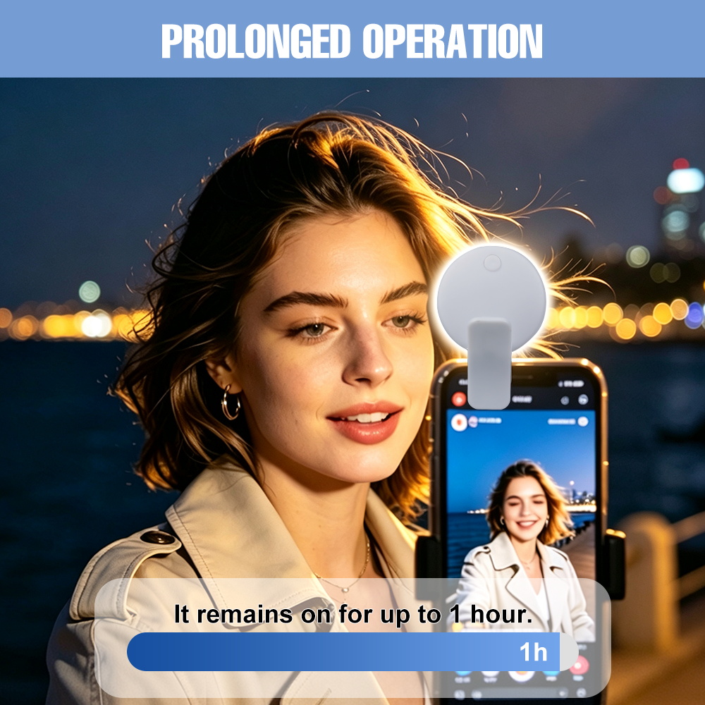 Portable Clip‑on Selfie Fill L - Photography Lighting Ring ulasan dan harga