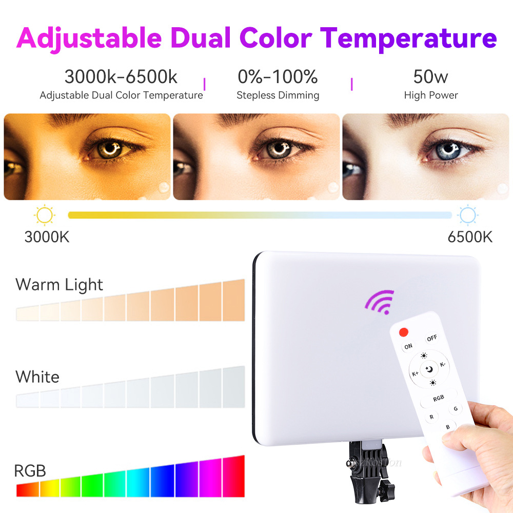 RGB 14'' LED Video Light Remot - Video Light Panel Led ulasan dan harga