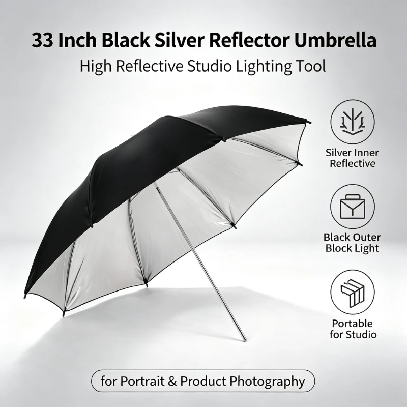 2026 Black Durable 33-inch Ref - Photography Lighting With Umbrella ulasan dan harga
