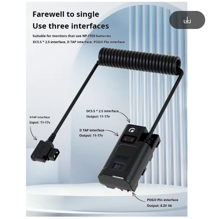 ZITAY D-TAP to NP-F550 Camera  - Photography Lighting For Dummies ulasan dan harga