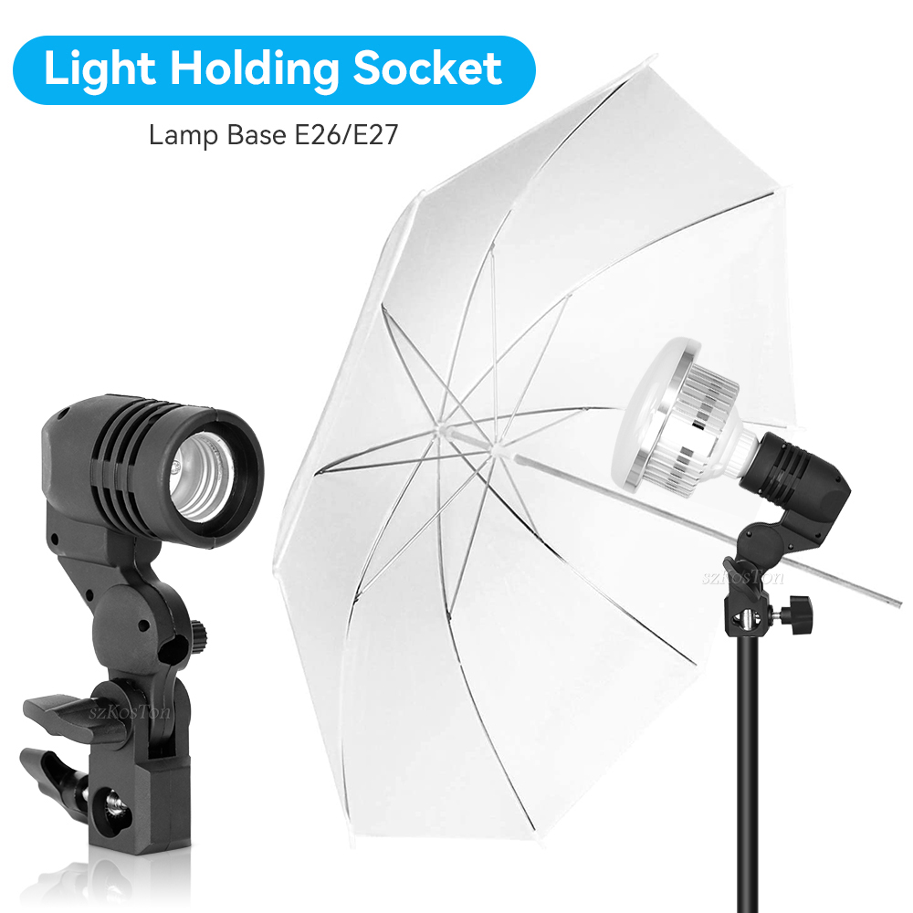 2PCS/1PC E27 Single Head Bulb  - Photography Lighting With Umbrella ulasan dan harga