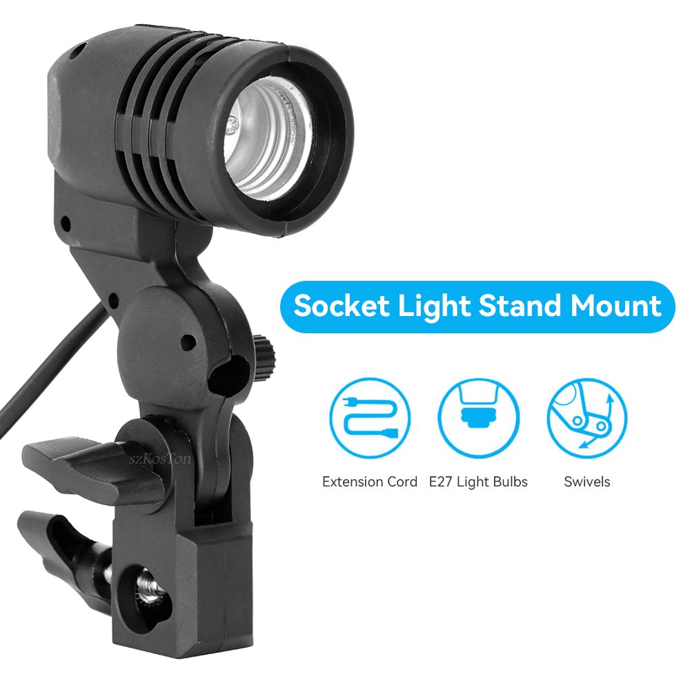 2PCS/1PC E27 Single Head Bulb  - Photography Lighting With Umbrella ulasan dan harga