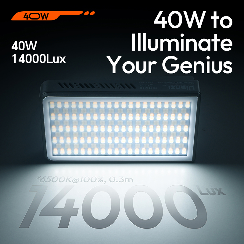 Ulanzi P40 Bi | P40 RGB 40W LE - Video Light Panel Led ulasan dan harga