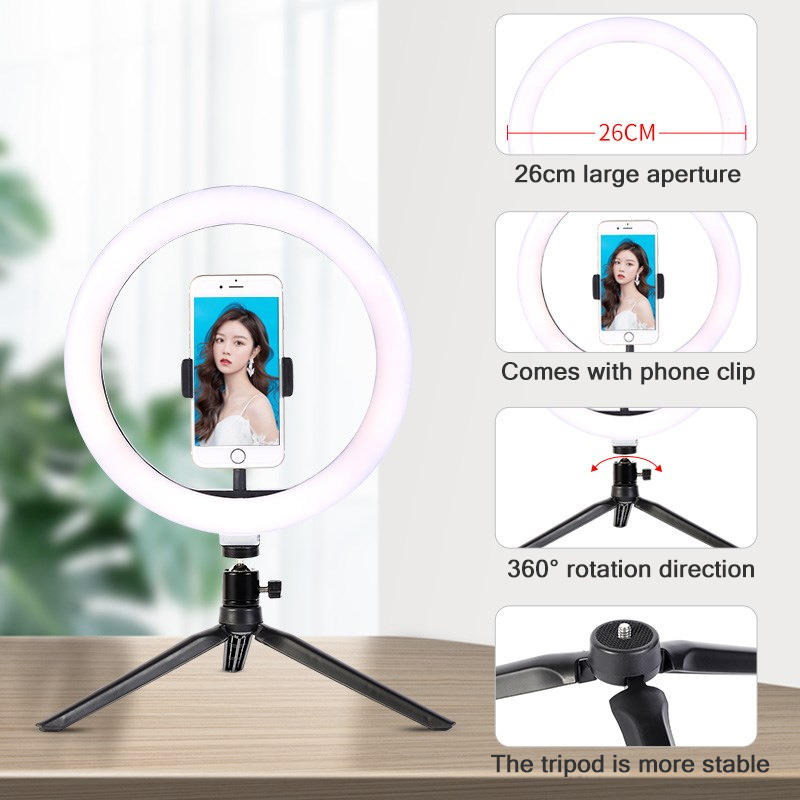 26cm 10 inch Led Ring Selfie L - Iris Photography Led Lighting Pack ulasan dan harga