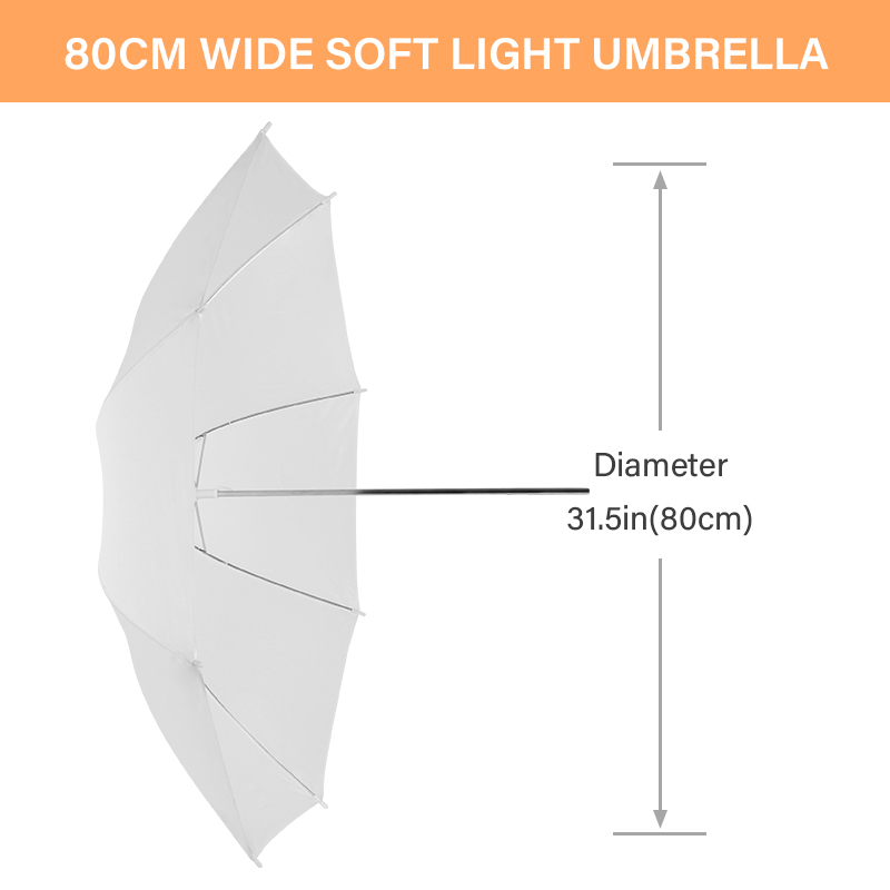 76 * 80cm X4 Transparent White - Photography Lighting With Umbrella ulasan dan harga