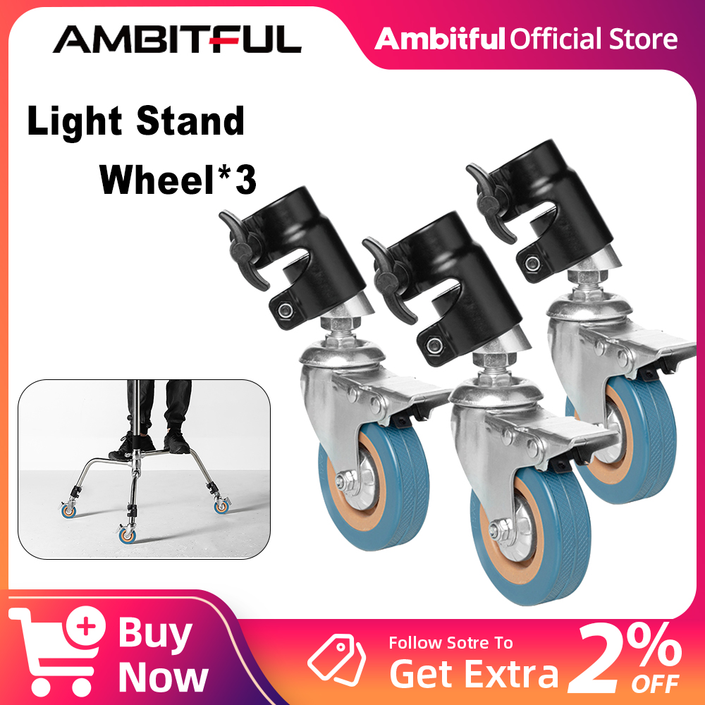 AMBITFUL 3Pcs C-Stand Swivel C - Photography Lighting Setup ulasan dan harga