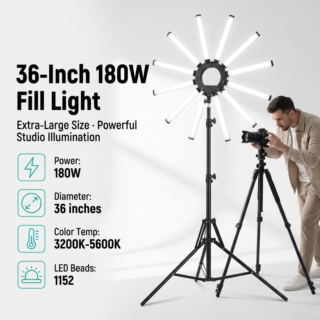 12 Arms Multi Tube Photography - Photography Lighting Ring ulasan dan harga
