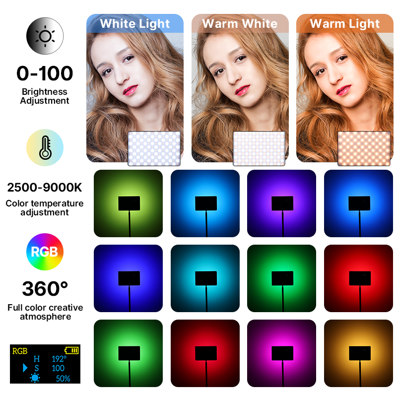 Ulanzi LT003 15W RGB Video Lig - Photography Lighting With Umbrella ulasan dan harga