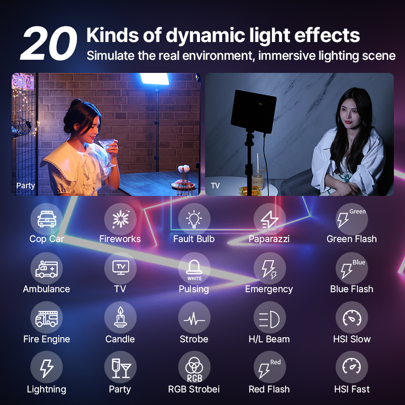 Ulanzi LT003 15W RGB Video Lig - Photography Lighting With Umbrella ulasan dan harga