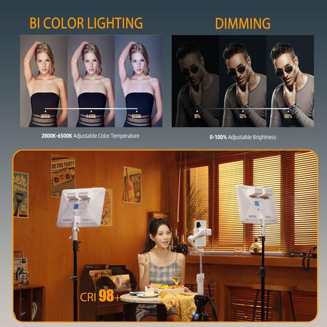 Godox P260C Pro LED Video Ligh - Video Light Panel Led ulasan dan harga