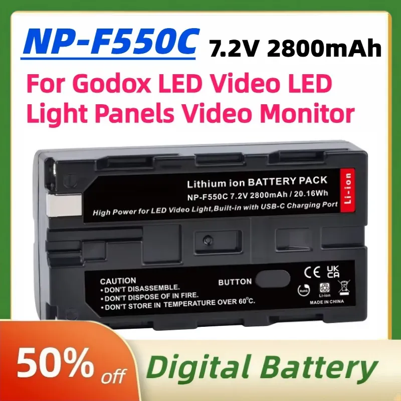 NP-F550C NP-F550 F570 Battery  - Video Light Panel Led ulasan dan harga