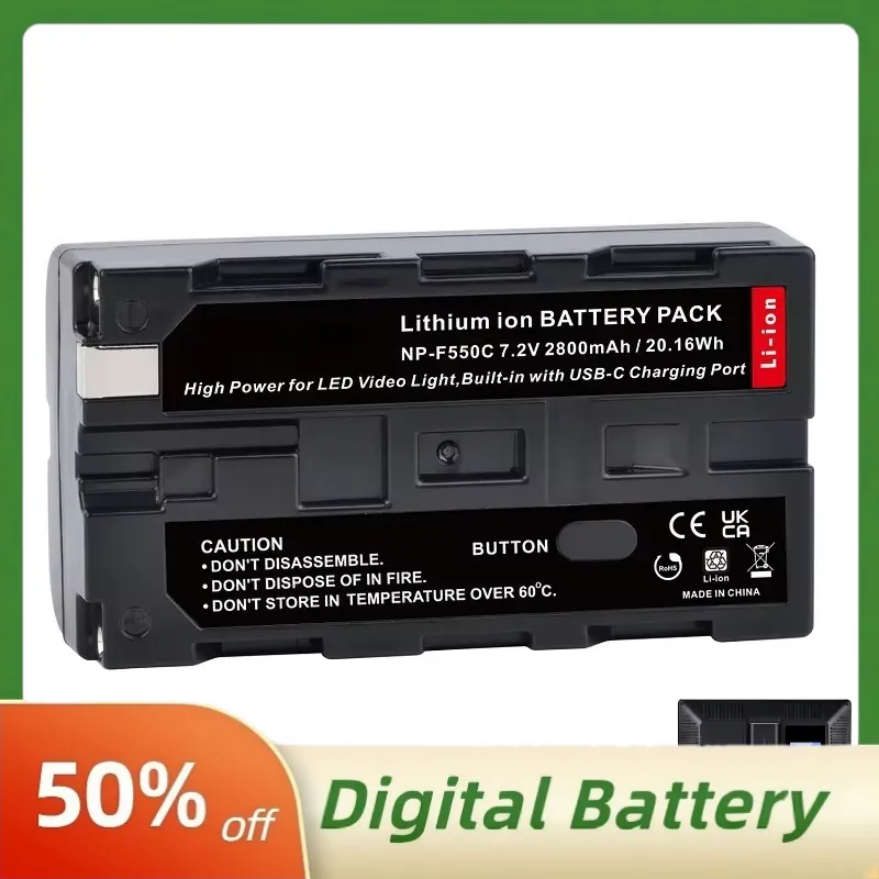 NP-F550C NP-F550 F570 Battery  - Video Light Panel Led ulasan dan harga