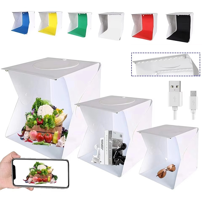 Folding Lightbox Portable Phot - Iris Photography Led Lighting Pack ulasan dan harga
