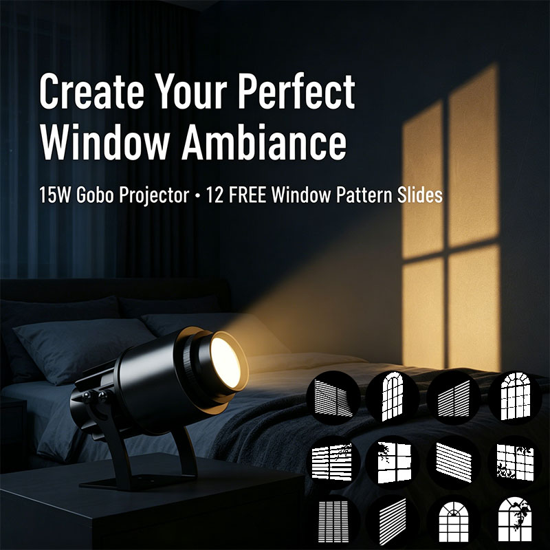 Window Gobo Projector Light 12 - Photography Lighting No Shadows ulasan dan harga