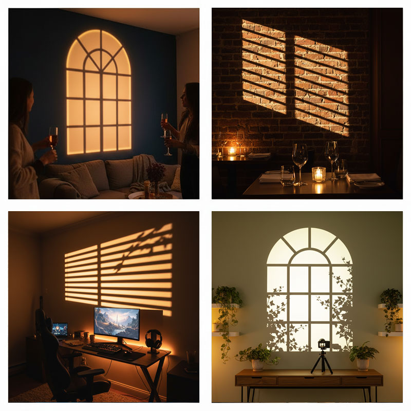 Window Gobo Projector Light 12 - Photography Lighting No Shadows ulasan dan harga