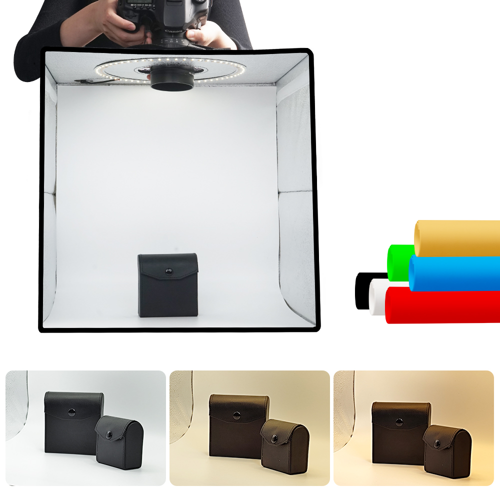 Lightdow Dimmable Photo Box LE - Photography Lighting Setup ulasan dan harga