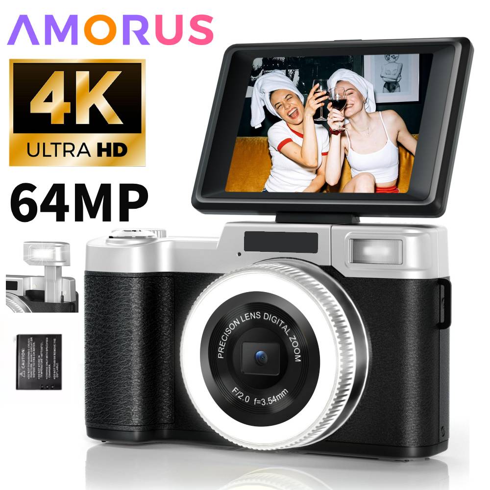 4K 64MP Digital Camera for Pho - Photography Lighting Beginners ulasan dan harga