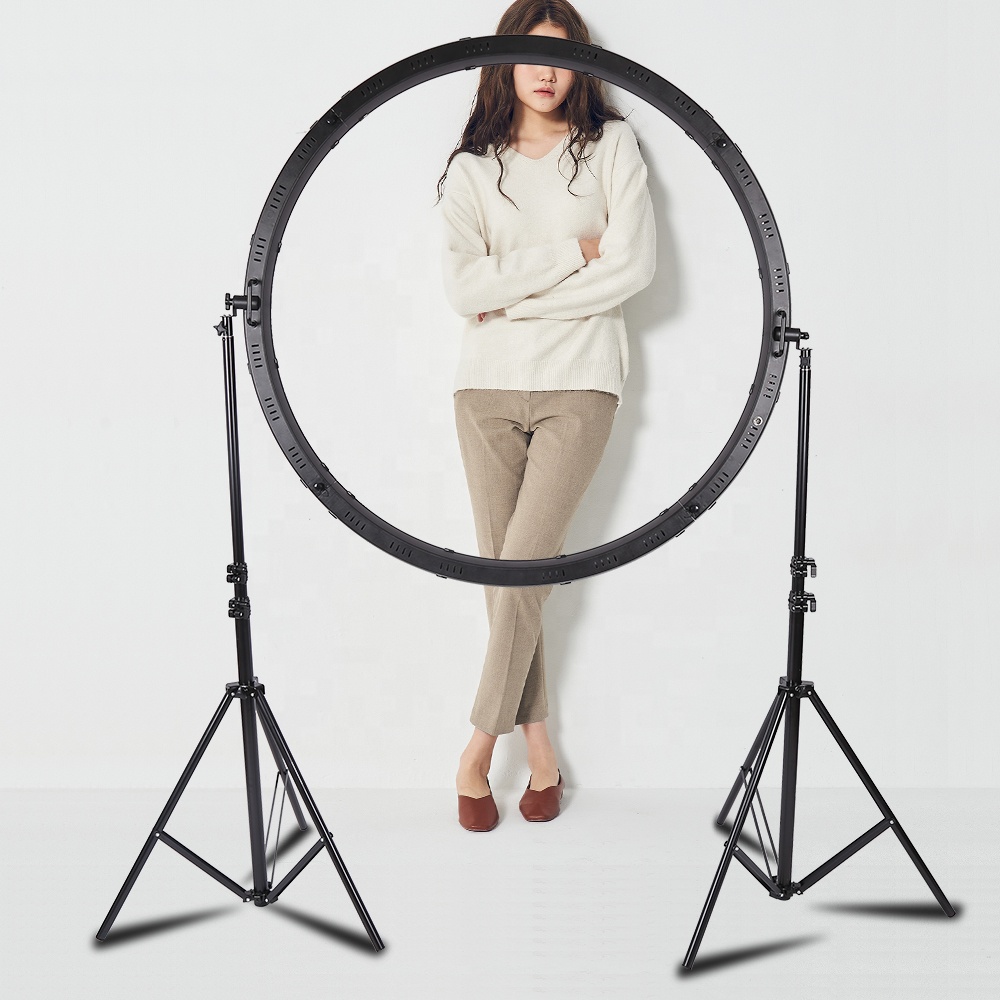 120W LED Ring Light Wire Contr - Photography Lighting Ring ulasan dan harga