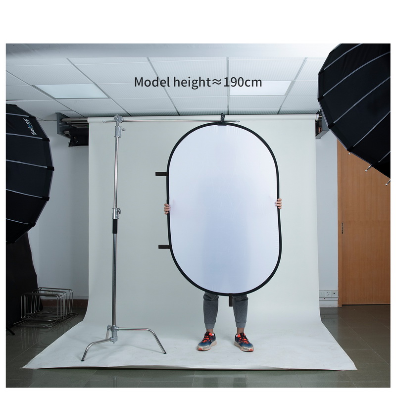 100X150CM Foldable Oval Reflec - Video Light Panel Led ulasan dan harga