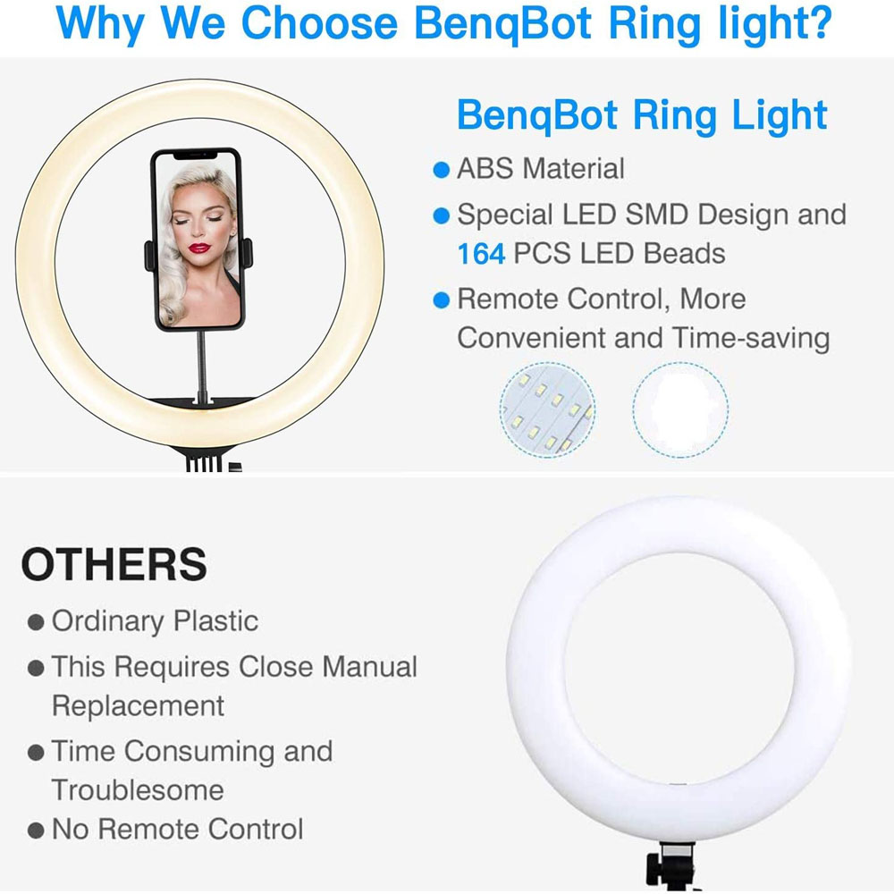 26 33CM Video Lights Dimmable  - Photography Lighting With Umbrella ulasan dan harga